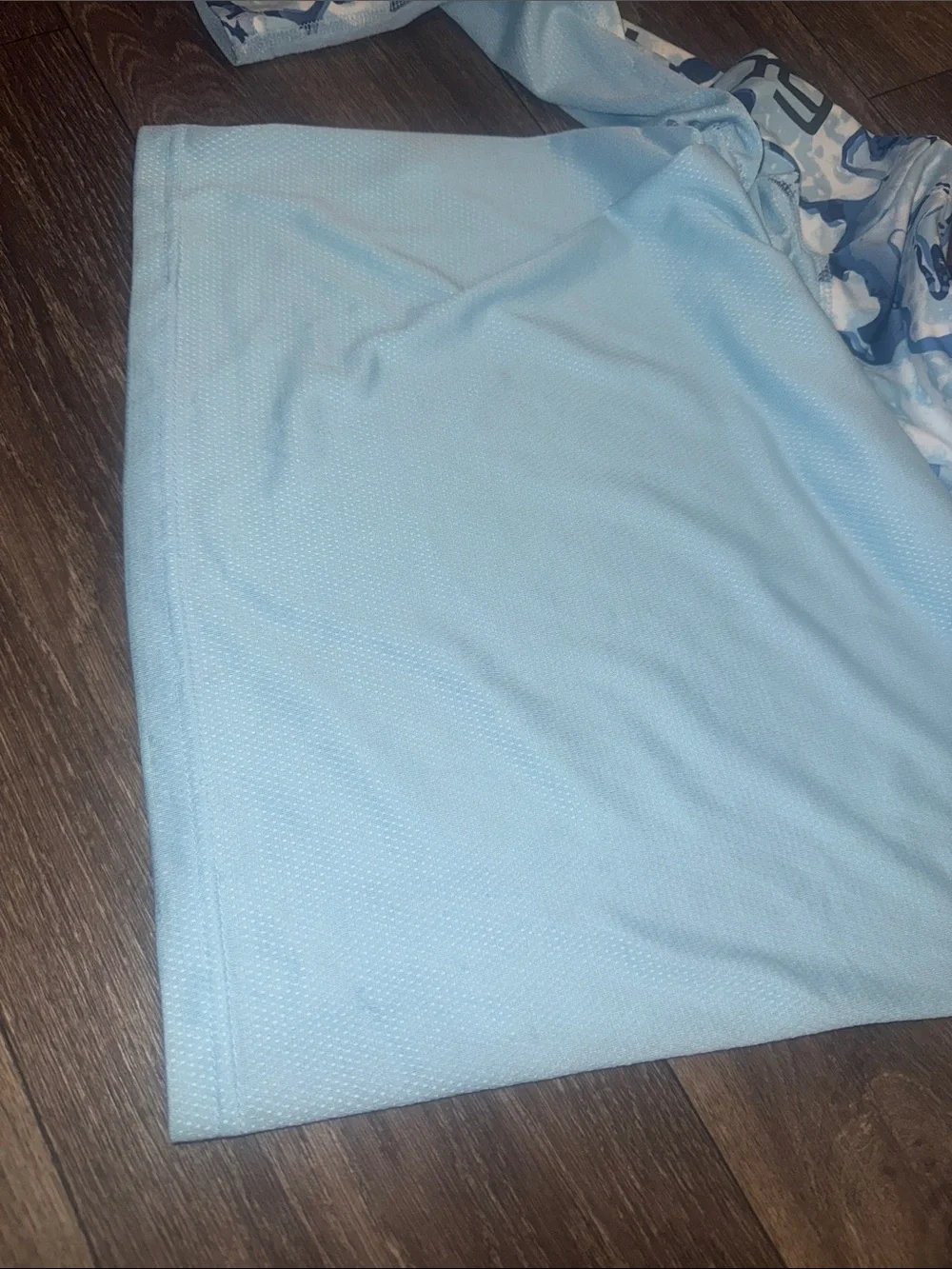 Huk Kids Light Blue Camo Hooded Rashguard